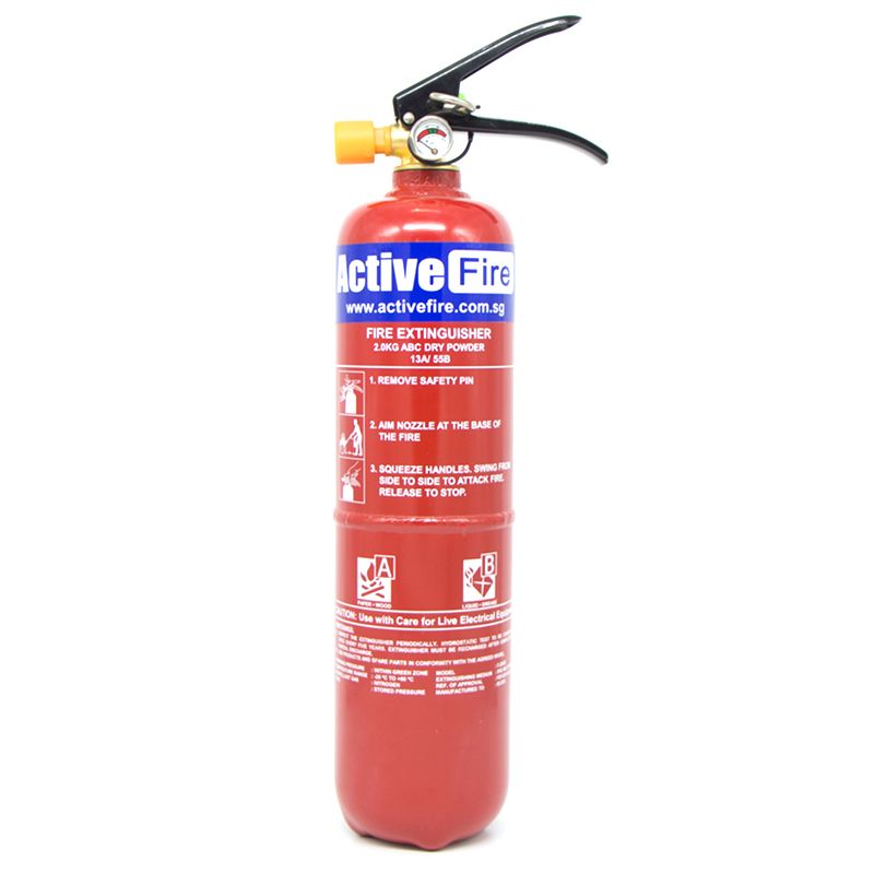 Portable ABC Dry Powder Fire Extinguisher (2kg)
